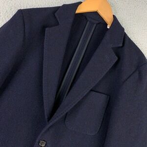 Billy Reid Sport Coat Men's 36R Navy Textured Tweed Italy Preppy Blazer Jacket